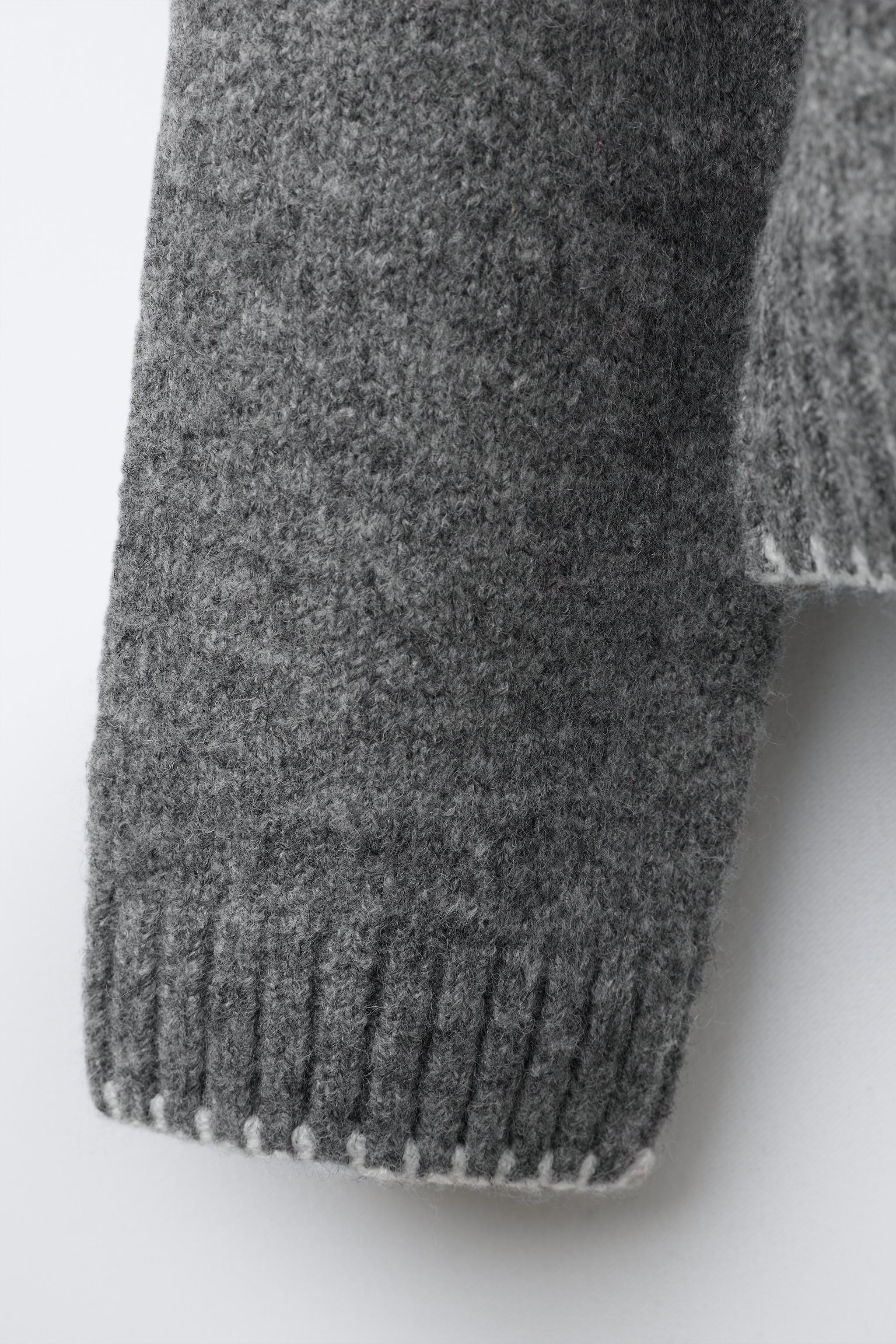 CONTRAST EMBROIDERED KNIT JUMPER